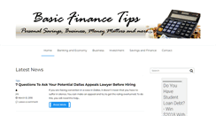 Desktop Screenshot of basicfinancetips.com