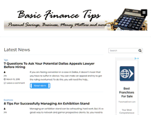 Tablet Screenshot of basicfinancetips.com